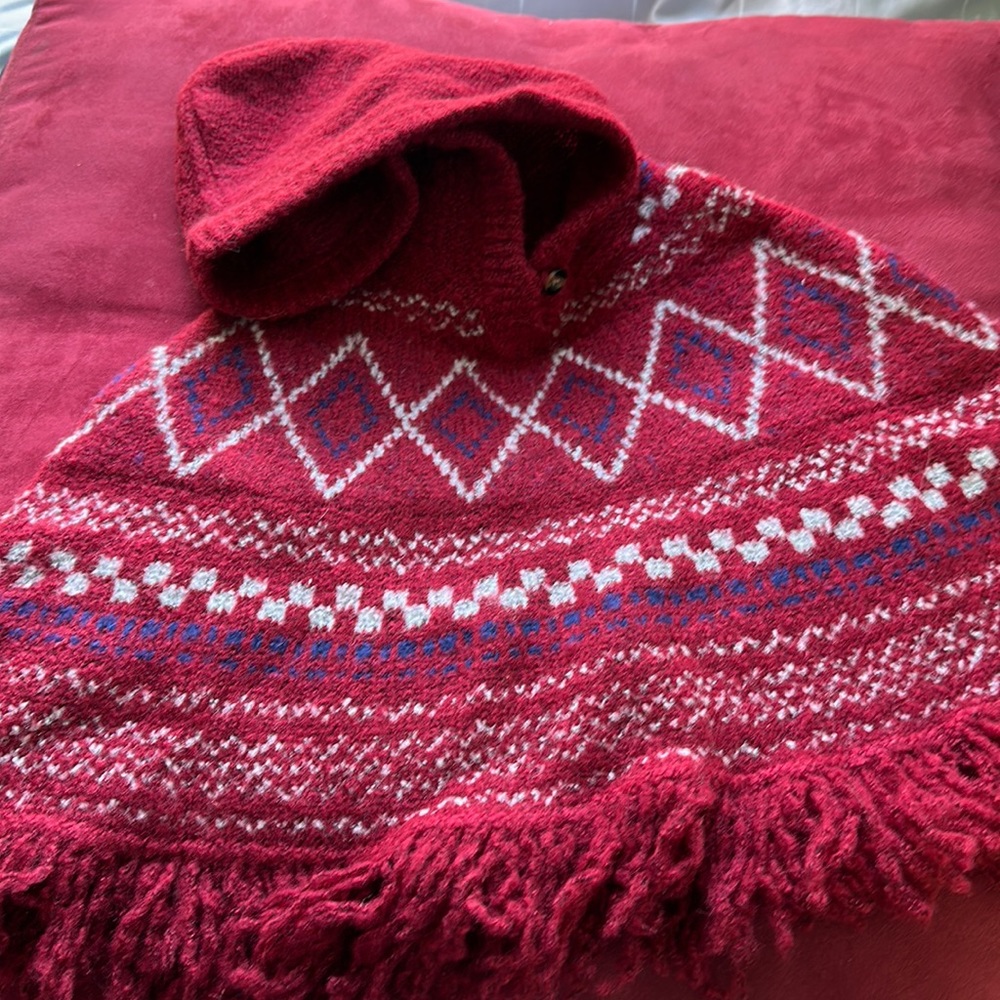 Hooded Poncho by Indigo Soul Kids size 12-18 months